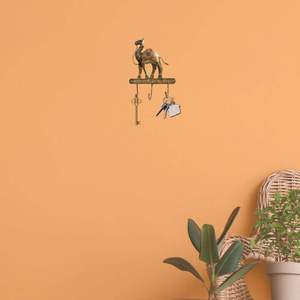 Luxury Top-Selling Handcrafted Camel <b>Wall</b> <b>Hook</b> Rack 3 <b>Hooks</b> Iron <b>Key</b> Holder <b>for</b> Home Entryway Office Organization Festive Decor - Product Image 4