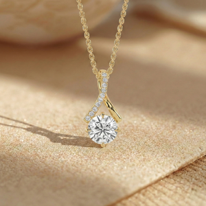 Colgante de Diamante de Laboratorio de Corte Redondo de 2.60Ct en Oro de 14K, Estilo Único y Ligero, Joyería Fina, Proveedor Mayorista B2B, Fabricación al por Mayor - Product Image 1