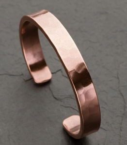 Bracelet artisanal en cuivre pur indien à 100 %, artisanat médicalisant par Blossom Craft India - Product Image 4
