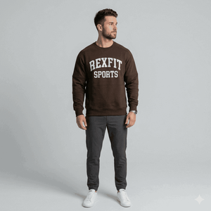 Luxury Men's Winter Sweatshirt Soft Cotton <b>Fleece</b> <b>Thermal</b> Heavy Weight Breathable O Neck Men's Sweatshirts OEM Serviced - Product Image 6