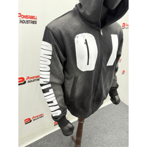 Sweat à capuche surdimensionné vintage streetwear de haute qualité pour homme, imprimé sur mesure, délavé à l'acide, avec épaules tombantes, fabriqué par un fabricant OEM - Product Image 6