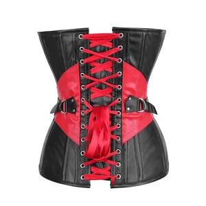 Black Satin Waist <b>Trainer</b> Corset With Metal Eyelets For Body Shaping Women Elegant - Product Image 4