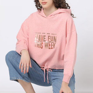 Vuttercup Hooded Print Front Pocket Knitted Polyester/Cotton Sweatshirt Winter Wear - Product Image 4