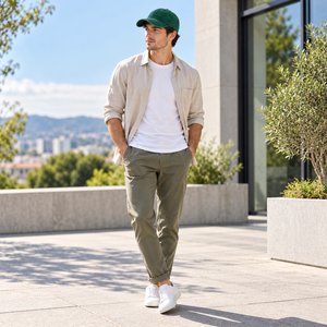 Gorra de Béisbol de 6 Paneles con Logotipo Bordado, Algodón Lavado, Visera Plana, Cierre a Presión, Estampado Casual, para Hombre y Mujer - Product Image 3