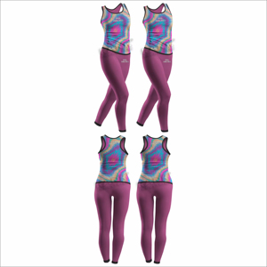 Conjuntos de Yoga para Mujer, Último Estilo, Fabricante de Pakistán, Impresión por Sublimación, Diseño Personalizado - Product Image 6