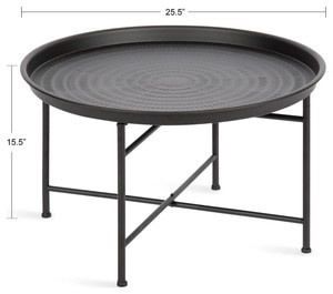 Mesa auxiliar de metal hecha a mano, mesa decorativa de metal, mesa auxiliar artesanal, muebles de metal artesanales, mesa auxiliar de metal moderna - Product Image 6