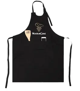 Juego de Delantales de Cocina de Lona de Algodón Unisex con Cierre de Broches, Delantales para Hornear para Uso en Restaurantes y Bares - Product Image 1