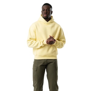 เสื้อฮู้ดแขนยาวผ้าฝ้าย100% สำหรับผู้ชายเสื้อกันหนาวแบบสวมหัวทรงหลวมโอเวอร์ไซส์สำหรับฤดูหนาวกำหนดเองได้ - Product Image 3