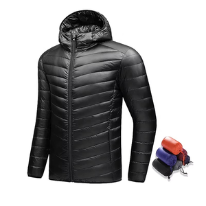 Veste d'hiver matelassée en coton pour homme, personnalisée, chaude, imperméable, respirante, coupe-vent, avec capuche amovible et col montant, de haute qualité - Product Image 1