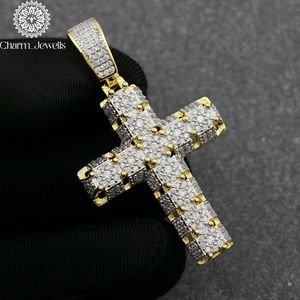 จี้เพชรฮิปฮอป Charm Jewells ประดับมอสซาไนต์ เงินแท้ 925 ชุบทอง 18K ไข่มุกน้ำจืด ประดับเพชรแบบไมโครเพฟ รับรองโดย IGI เหมาะสำหรับทุกเพศทุกวัย สวมใส่ได้ทุกวัน - Product Image 4