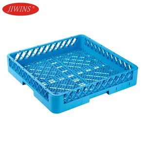 64 Compartment Rack Glass Cup Dish Washing Rack PP Plate Tray Glass Rack For Commercial Kitchen Hotel Restaurant Bar Dishwasher