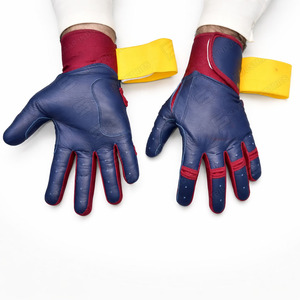 Guantes de Bateo de Béisbol y Sóftbol de Cuero Personalizables con Puño Largo, Diseño Ambidiestro, Ligeros, Logotipo Personalizado Único - Product Image 1