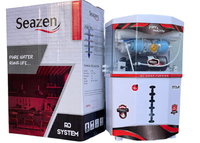 Sistem Reverse Osmosis Rumah Tangga Kapasitas Tinggi 100 GPD Tangki Penyimpanan 18 Liter Alkali Tembaga UV UF Pengontrol TDS Filter Air
