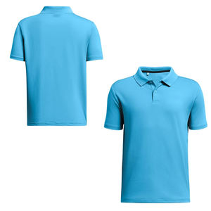 เสื้อโปโลผู้ชาย OEM สกรีนโลโก้ได้ ผ้าคอตตอน 100% ยับยาก ระบายอากาศดี ลายเรียบ สำหรับฤดูร้อน ผลิตจากผ้าถัก  ขั้นต่ำในการสั่งซื้อน้อย แขนสั้น - Product Image 6