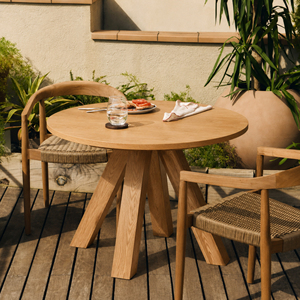 Commercial Solid Teak Wood Modern Eco-Friendly Restaurant <b>Table</b> Luxury Dining Furniture for Cafe Hotel Resort OEM Jepara - Product Image 1