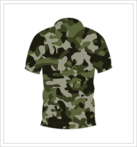 Camiseta Polo de Camuflaje Verde Oscuro Sublimada, Manga Corta, Personalizada, Deportiva, Informal, Transpirable, Unisex, Ropa de Verano, OEM, ODM - Product Image 5