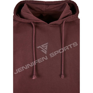 Sudaderas con Capucha de Invierno para Hombre, Hombros Caídos, Personalizadas, Oversize, 100% Algodón, con Bolsillos Funcionales, Tejido Grueso, Teñido Liso - Product Image 2