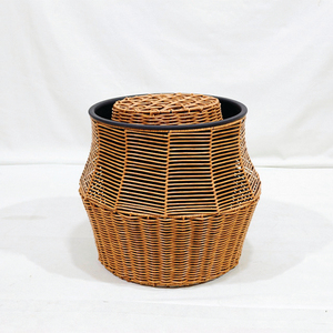 Juego de Macetas de Plástico para Interiores, Estilo Rústico, para Flores y Plantas Verdes, Decoración del Hogar, Diseño Circular, Sin Recubrimiento - Product Image 3