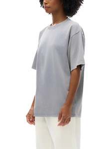 Camiseta Oversize Unisex de Algodón de Alto Gramaje con Lavado Vintage, Estilo Urbano, Corte Relajado, Lisa - Product Image 3