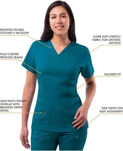 Ensemble de Blouses Médicales Sur Mesure de Luxe – Uniforme Chirurgical pour Hôpital, Médecin, Infirmière – Pantalon Jogger et Haut – Logo Personnalisé – Fourniture de Haute Qualité - Product Image 2
