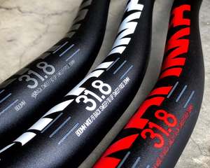 Manillar DABOMB MTB Enduro de Aluminio con Doble Refuerzo, 31.8mm de Diámetro, 800mm de Longitud, Elevación de 25.4mm, Ligero y Duradero, 382g - Product Image 2