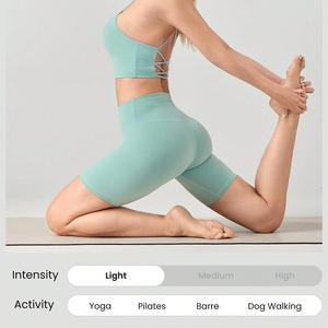 Shorts de yoga taille haute pour femmes, personnalisables, extensibles et de qualité supérieure, pour la vente en gros sur le marché mondial - Product Image 5