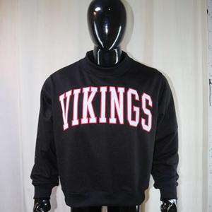 Sweat-shirts VIKINGS à col montant 450 GSM, broderie personnalisée avec nom, coupe ample et oversize, 100% coton molletonné French Terry - Product Image 3