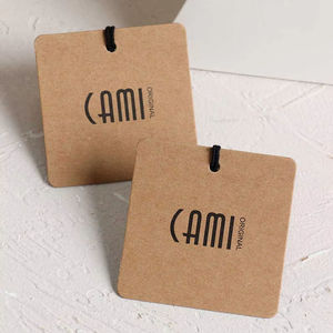 Boxit.pk Eco Friendly Seed <b>Paper</b> Hang Tags <b>Plantable</b> Clothing Tags with Seeds Custom Logo Garment Labels - Product Image 2