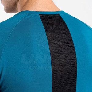 T-shirt de sport pour homme de haute qualité, 100% coton, respirant, séchage rapide, coupe ajustée, pour l'entraînement et les sports - Product Image 5