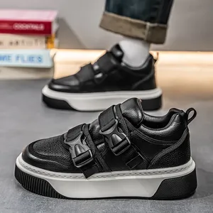 Trend Thick-Soled Heightening Sports <b>Shoes</b> Men 2025 Spring New <b>Hook</b> & Loop Casual Board <b>Shoes</b> Fashion Versatile Sneakers For Men - Product Image 6