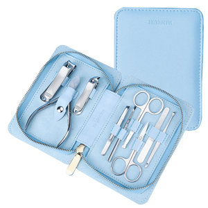 Prix d'usine – Kit de manucure classique noir mat 6 pièces, kit de pédicure professionnel 4-en-1 avec coupe-ongles et étui - Product Image 1