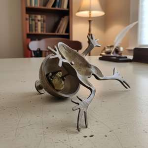 Cloche de bureau vintage en laiton, artisanale, style antique, pour la décoration de bureau et de table, cloche de comptoir en laiton faite à la main pour restaurant - Product Image 6