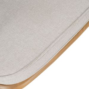 Ensemble de 2 chaises à bascule en fer avec finition érable et rotin PE gris - Product Image 4