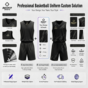 Uniforme de Baloncesto Totalmente Personalizable con Servicio de Diseño Integral y Aprobación de Muestras para la Identidad de Equipos y Ligas - Product Image 5