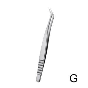 Pinzas para Pestañas Plateadas, Pinzas Profesionales para Extensiones de Pestañas, Herramientas de Maquillaje, Pinzas de Volumen, Pinzas de Acero Inoxidable para Pestañas - Product Image 5