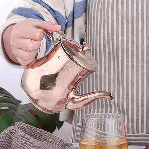 Théière en acier inoxydable OEM en gros, 500 ml, avec bec verseur col de cygne incurvé, bouilloire à thé et café, pot de préparation résistant à la rouille - Product Image 4