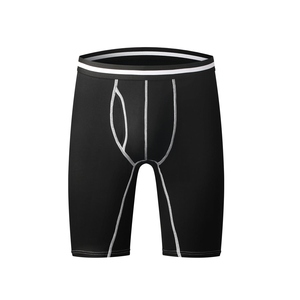 Shorts de sport décontractés pour hommes, personnalisés, de qualité supérieure, pour la gym, la course à pied, avec taille élastique, compression, séchage rapide, respirants, couleur unie - Product Image 4