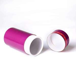 EcoRev <b>Biodegradable</b> Eco-Friendly Custom Wholesale Cardboard Round Paper Tube Perfume Box <b>Packaging</b> UV Logo Customizable Design - Product Image 2