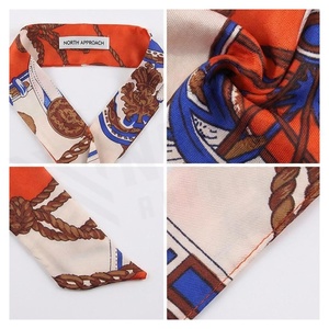 Women's Square <b>Silk</b> <b>Scarf</b> Digital Printed Elegant Multi-Functional Outdoor Use All Seasons - Product Image 4