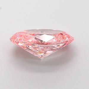Diamant CVD rose vif fantaisie de 1,79 carat, de forme ovale modifiée, de luxe, cultivé en laboratoire, clarté VVS2, polissage excellent, diamant non monté - Product Image 3