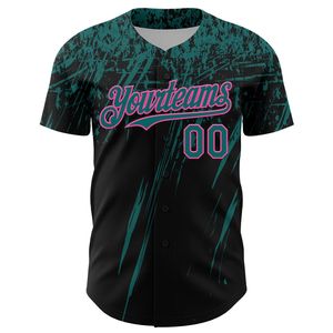 Maillot de baseball personnalisé pour équipe, anti-bactérien, manches courtes, col en V, 100 % coton biologique, logo multi-positions, impression sérigraphique 3D - Product Image 2