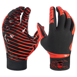 Gants de receveur de football américain, ajustement facile, forte adhérence, antidérapants, usage professionnel, toutes conditions météorologiques, par Burhan Sports - Product Image 1