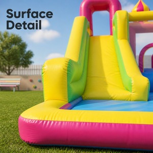 Noco Kids Trampoline Gonflable en Tissu Oxford, Petit Château Gonflable, Couleurs Personnalisables, Portable, Extérieur/Intérieur, Thème <span class=keywords><strong>Fortnite</strong></span>, Public - Product Image 2