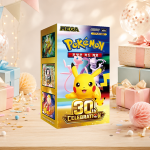 กล่องบูสเตอร์โปเกมอนเวอร์ชั่นเกาหลี ฉลองครบรอบ 30 ปี M6a สำหรับร้านขายการ์ด ผู้ซื้อขายส่ง และอีคอมเมิร์ซ - Product Image 1