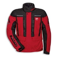 Combinaison de moto Ducati pour homme, rouge et noir, imperméable, coupe-vent, manches longues, 300g, personnalisable, % polyester, équipement de conduite hivernale