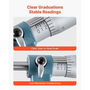 6 PCS Machinist <b>Micrometer</b> Set 0-1"/1-2"/2-3"/3-4"/4-5"/5-6" Professional with 0.0001 Precision Accuracy - Product Image 4