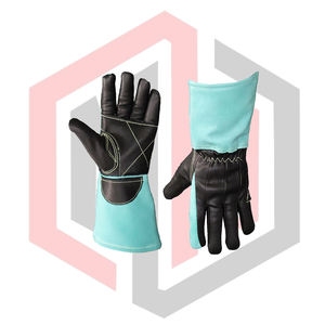 Guantes de Soldadura MIG de Cuero de Calidad, Resistentes al Calor, Antiestáticos, Antivibración, Sin Silicona, con Puño de Punto - Product Image 4