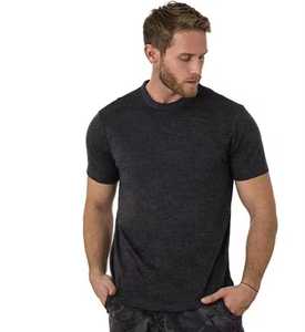 Camiseta de Hombre, Corte Regular, Manga Corta, Cuello Redondo, Color Sólido, Algodón Jersey, Transpirable, Estilo Casual - Product Image 5