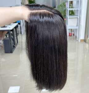 100% cabello humano sin procesar cabello virgen crudo al por mayor sin pegamento HD encaje transparente encaje <span class=keywords><strong>Frontal</strong></span> recto Bob pelucas para mujeres - Product Image 4