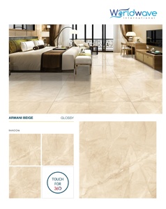 Carreaux de porcelaine émaillée Taille 120x120 cm Taille 1200x1200mm Finition Brillant Alice Daisy ZERIC 120X120 cm Carreaux de porcelaine Taille: 4x4 Pieds - Product Image 6